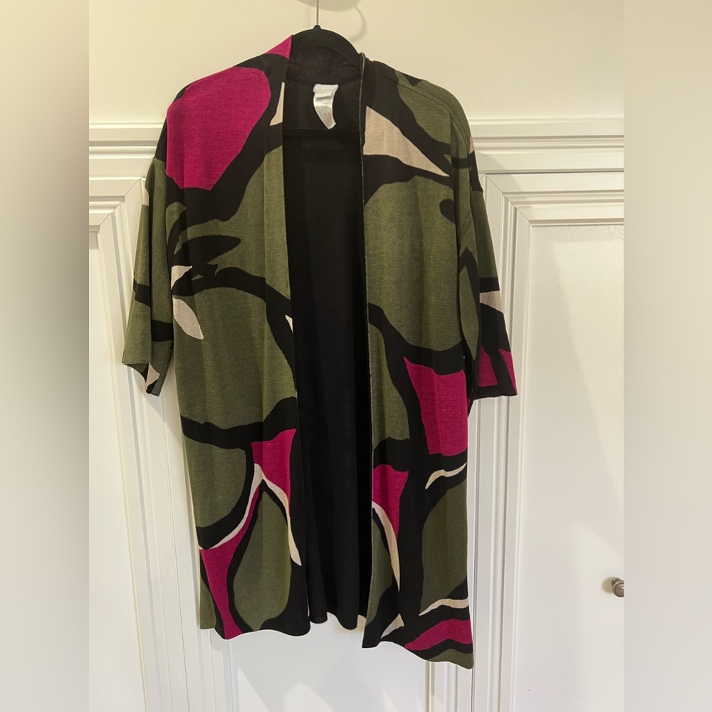 Make me an offer! Chicos Reversible Kimono size 2